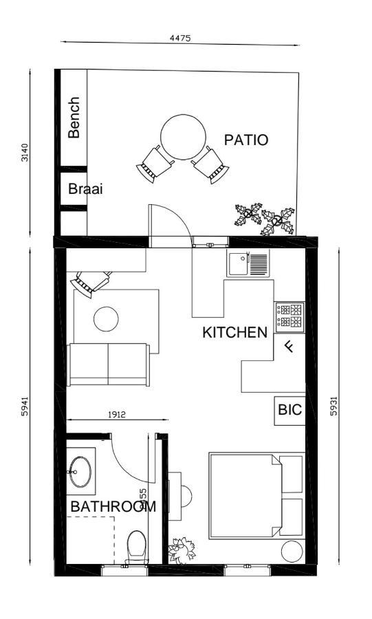 Upmarket Off Grid Cottage On Organic Farm In Secure Estate Howick Luaran gambar